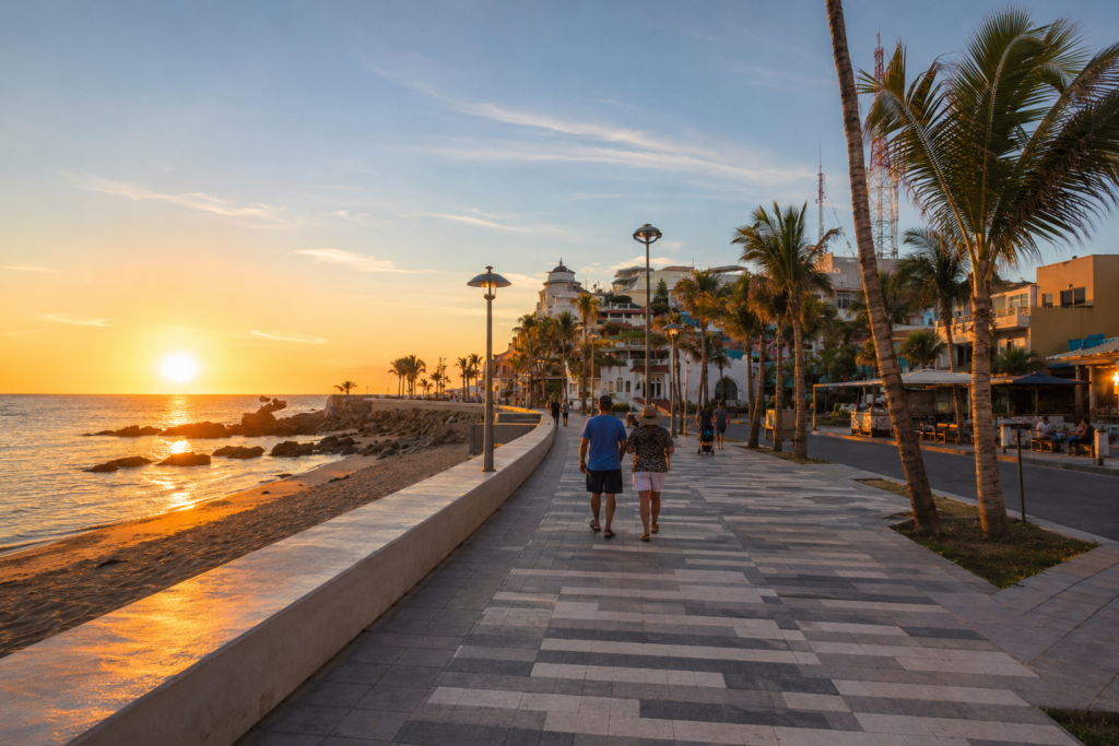 Old Port and Malecón area in Puerto Peñasco near the waterfront
