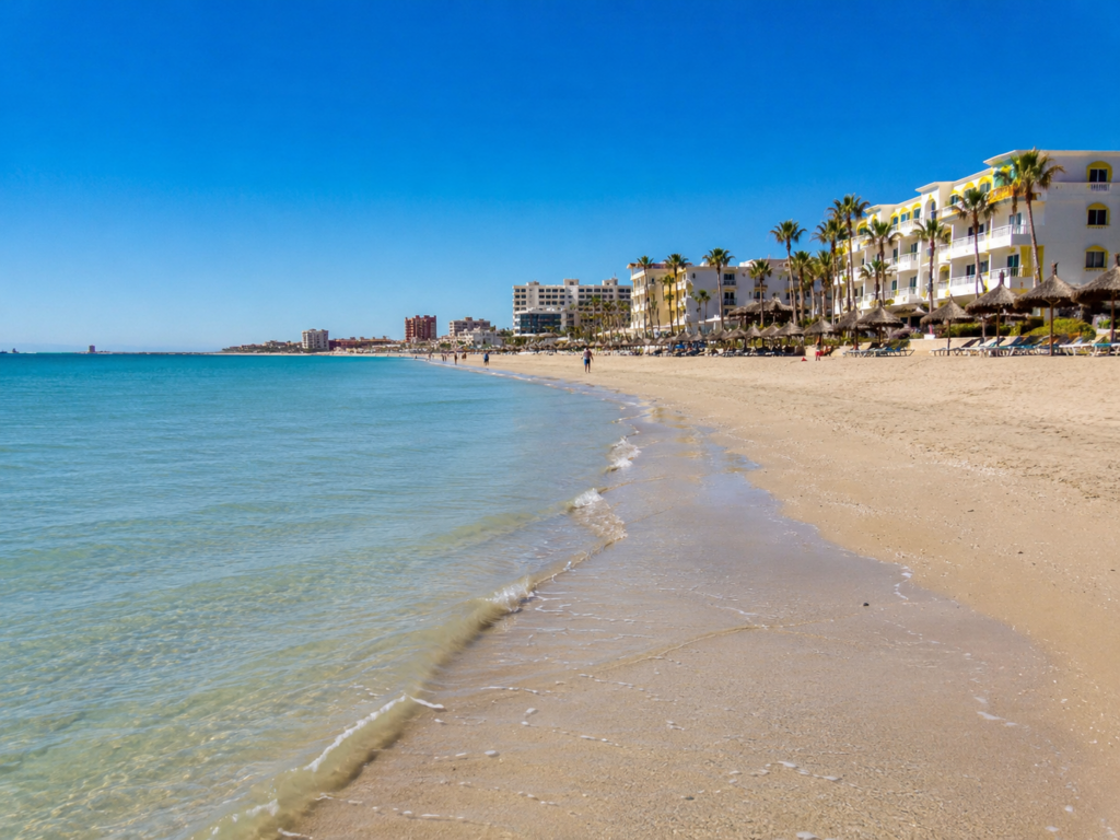 Playa Bonita beach area in Rocky Point near town