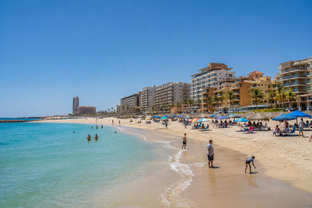 Playa Bonita beach area in Rocky Point near town and the Sea of Cortez